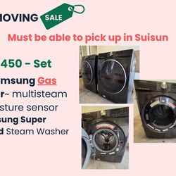 Samsung Washer and GAS Dryer