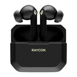 Raycon Gaming Earbuds Bluetooth Optimized Mic Hypersync Low Latency IPX5 31hrs Battery Charging Case 