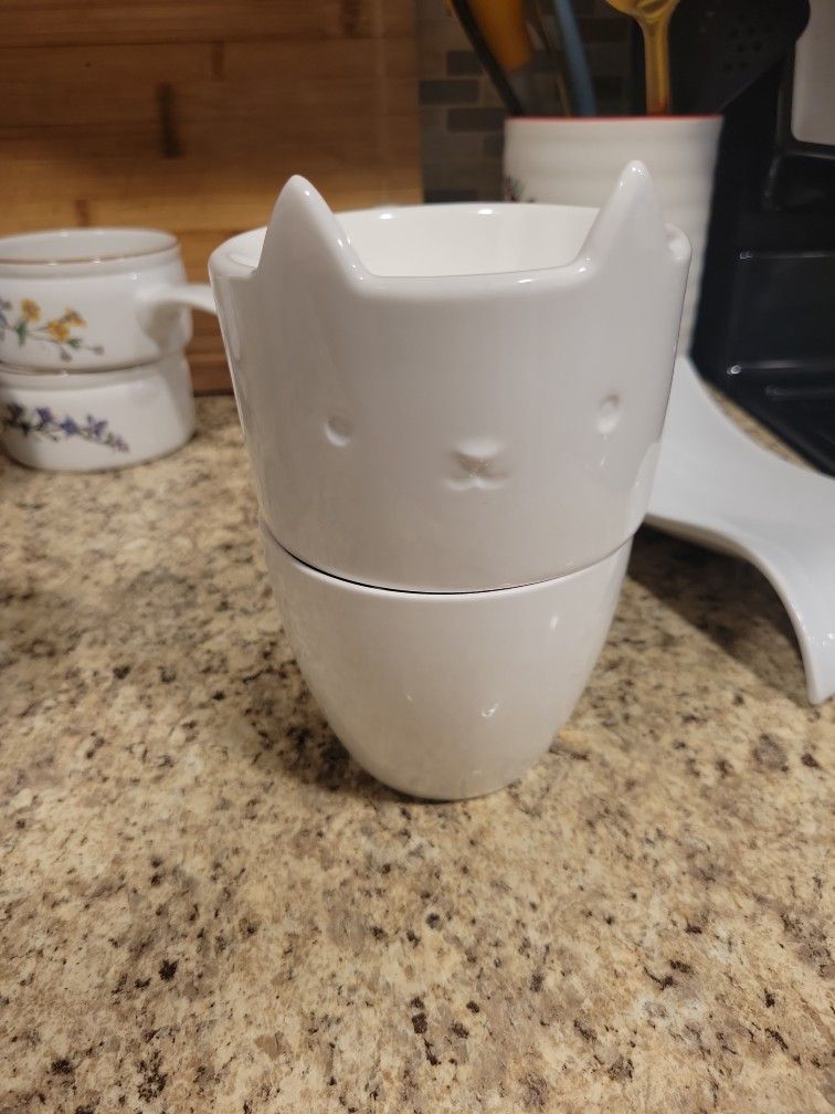 Kitty Cat Tea Kettle And Mug