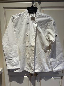 Halloween Costume White Chef jacket size XS has stains