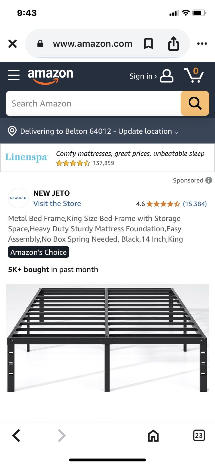 King Size Bed Frame