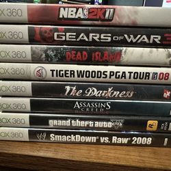 Xbox 360 Games - $5 Each