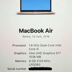 MacBook Air 13” (2019) 