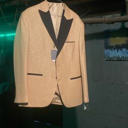 Gold Tuxedo Suit Jacket 