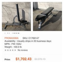 Promaxima Commercial Bench