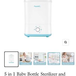 Baby Bottle Sterilizer and Dryer, Esterilizador De Biberones, Electric Steam Sterilizer for Baby Bottles, Pacifiers,