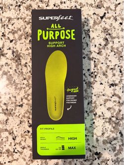 Superfeet orthotic insoles.