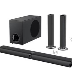 120 Watts Sound Bar With Subwoofer 5.0 Bluetooth Soundbar