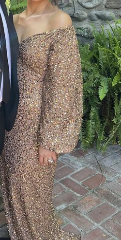 Mac Duggal Gold Dress