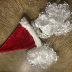 Santa hat, Wig and beard