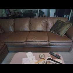 Leather Sectional 