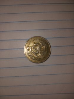 Rare 1953 Estados Unidos Mexicanos  25 Cents Silver Coin
