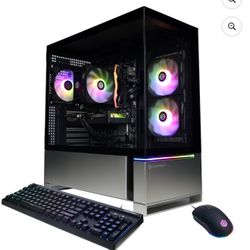 CyberPowerPC Gamer Master Gaming Desktop, AMD Ryzen 5 8400F, NVIDIA GeForce RTX 5060 8GB, 16GB DDR5, 1TB SSD, Black, GMA7300WST