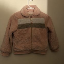 Cuddly Cozy Pink Fleece Toddlers Sweater Sz 7