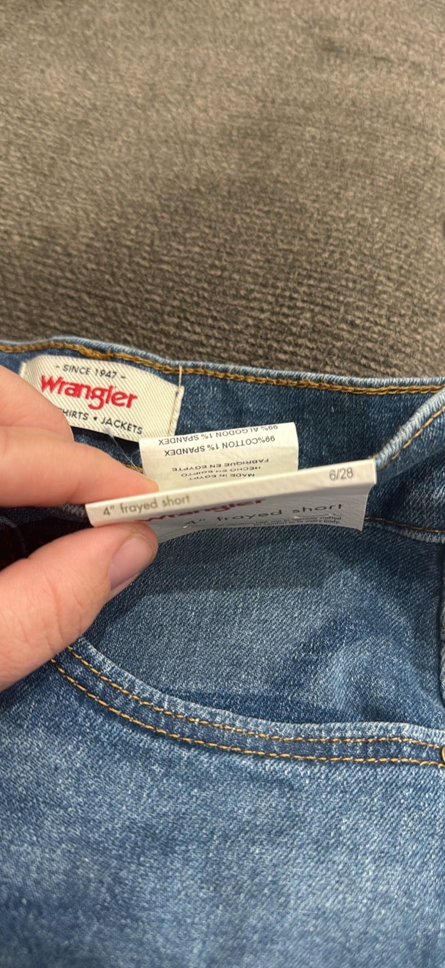 Wrangler shorts 6/28