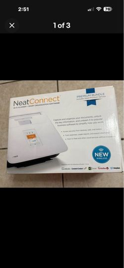 Neat Connect Scanner Digital Filing System NC-1000 Premium Bundle - Open Box
