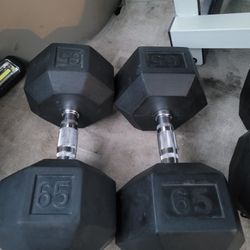 65lbs Dumbells Weights 