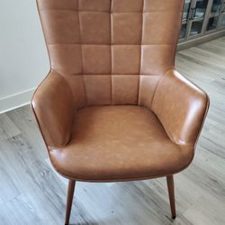 Faux leather chair 