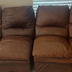 Two-piece Sectional Leather Sofa