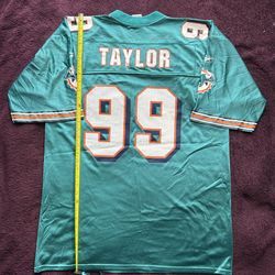 Jason Taylor #99 Miami Dolphins Reebok Jersey – Size Large
