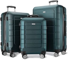 3pcs Luggage Set Army Green Color  Size 28” 24” 20”