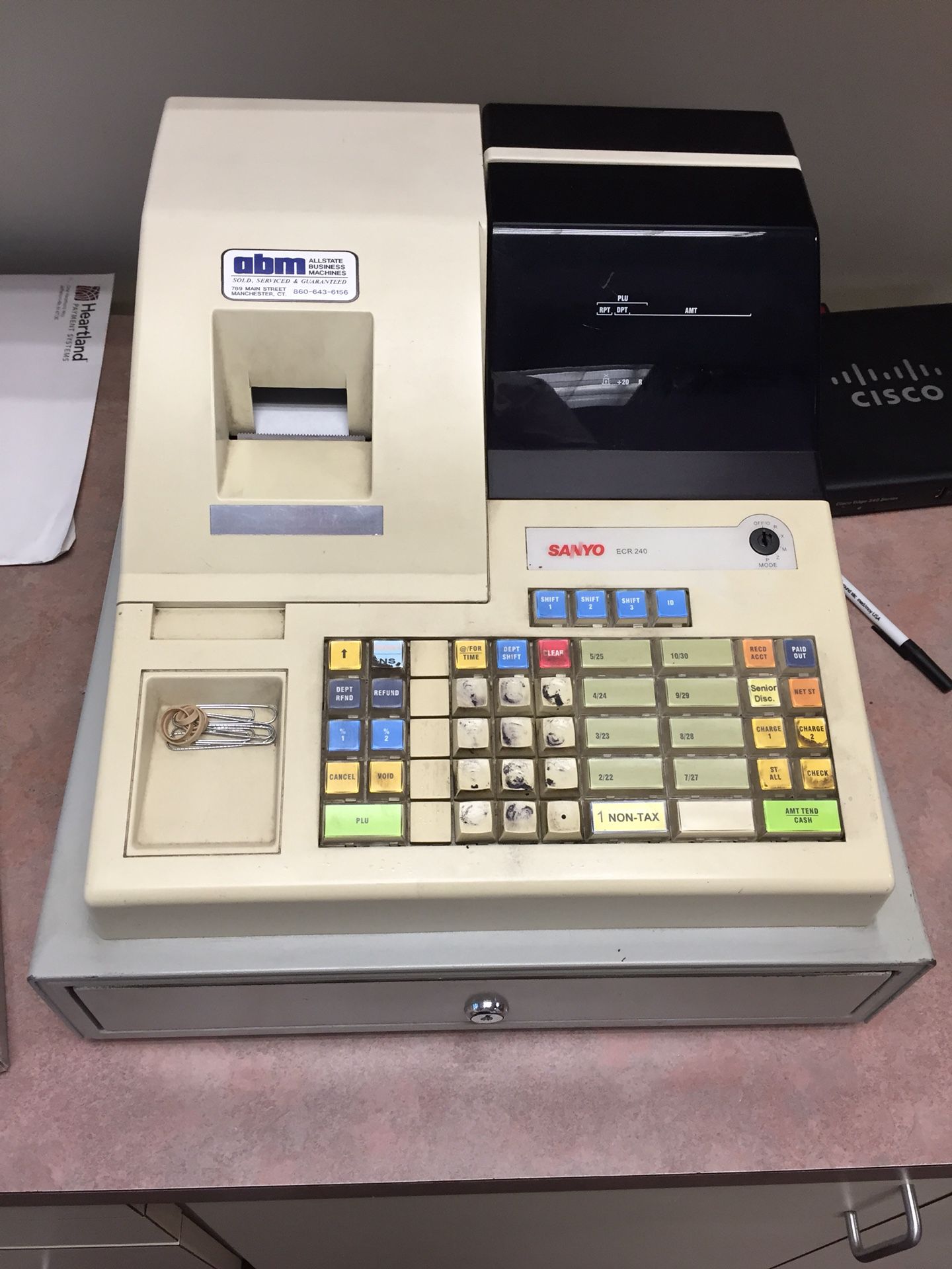 Sanyo ECR – 240 electronic cash register