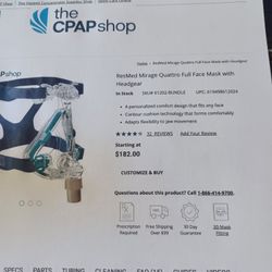 Resmed CPAP Mask And Hose