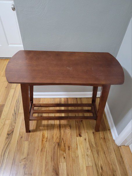 Wood Side Table - Great For Entryway Or Hallway!