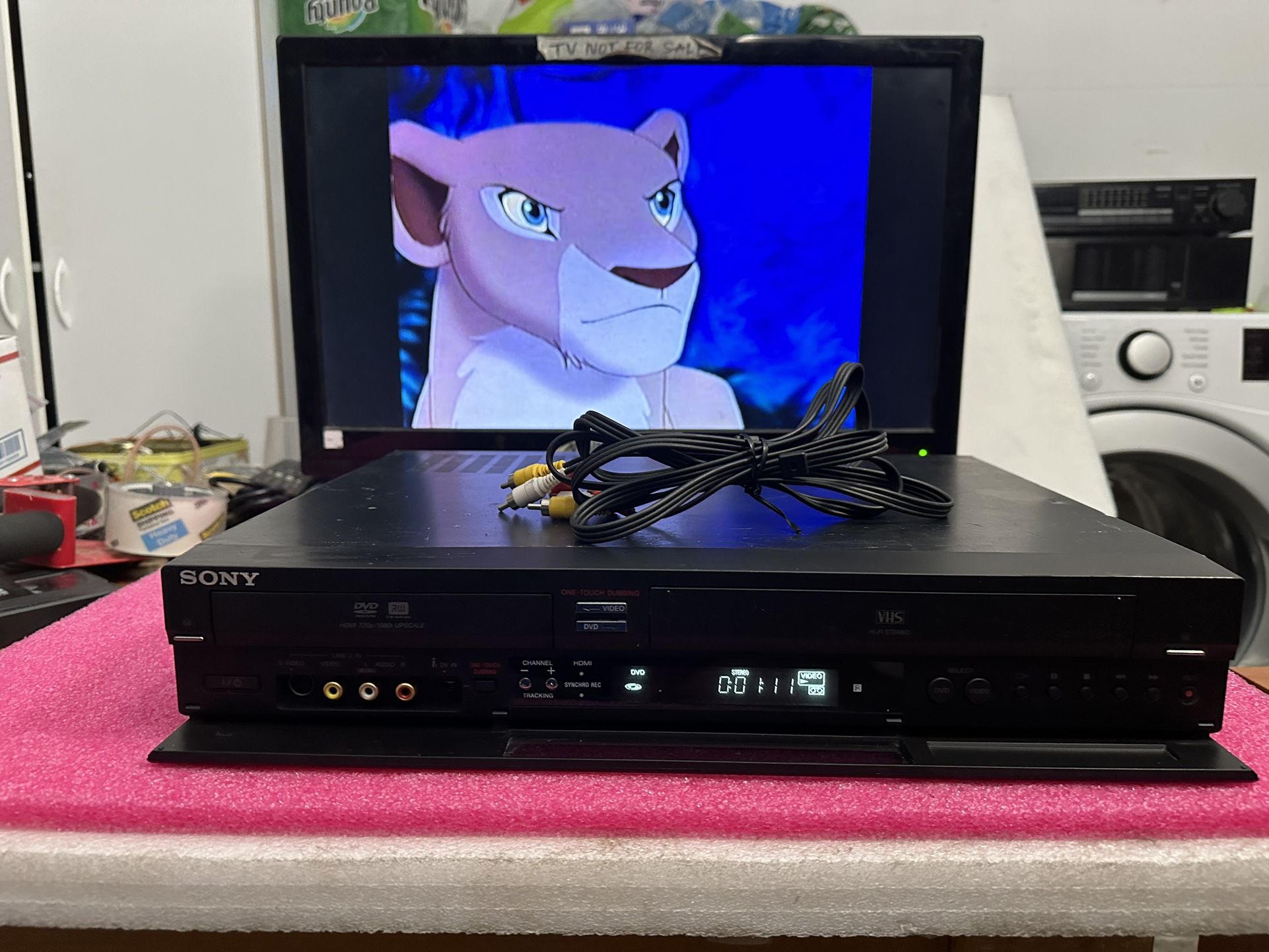 Sony RDR-VX555 VCR DVD Combo Recorder/Player 4 head VHS with AV