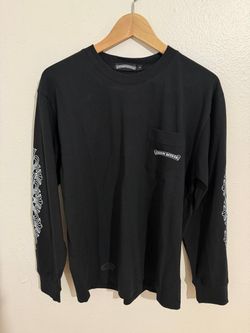 CHROME HEARTS PINK SWORD BLACK LONG-SLEEVE T-SHIRT NEW COLLECTION