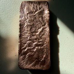 Handmade Pure Copper Bar – Close to 1 lb (exact weight shown in photos)