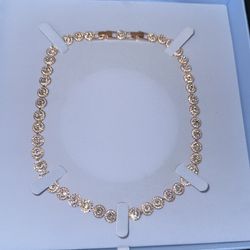 SWAROVSKI NECKLACE ROSE GOLD