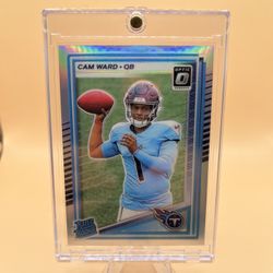 2025 Cam Ward Silver Optic Rookie Football Card🔥
