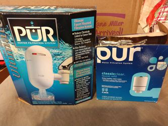 PUR water filtration system, nib w extra filter