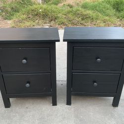 Set of Two IKEA Hemnes Nightstands