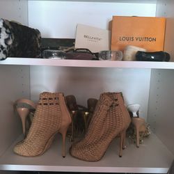 Gucci Woven Leather Cage Booties 👢