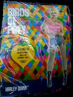 NEW Adult Birds of Prey Harley Quinn Costume Women's Medium 6-8 - $30