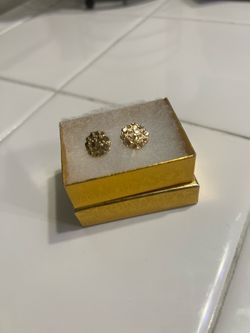 10k nugget earrings