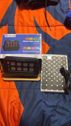 Wireless switch panel for automotive lights and off road lights.