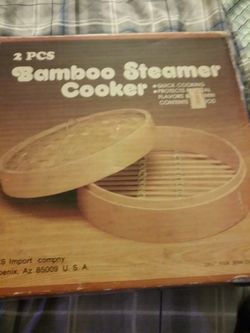 VINTAGE BAMBOO STEAMER