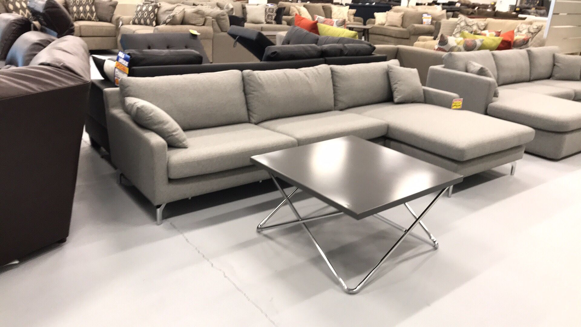 Contemporary design reversible sectional