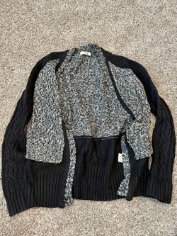 Black And White Knit Sweater