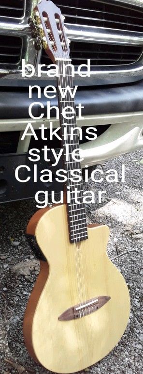 Brand New Chet Atkins Style Classical Nylon String Guitar
