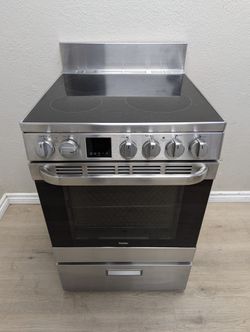 24" Haier SS Glass Top Electric Stove