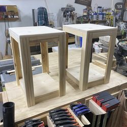 Solid wood end tables/ side tables