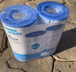 SUMMERWAVES 2 PACK A/C POOL FILTER