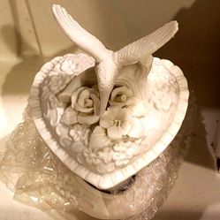 HEART HUMMINGBIRD JEWELRY HOLDER- NEW IN THE BOX
