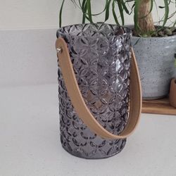 Grey Glass Vase