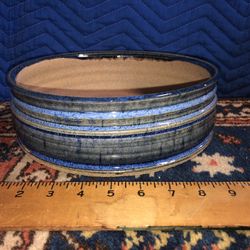 Japanese Mid Century Glazed Ceramic Planter 