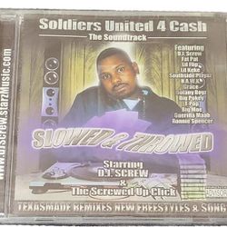 New DJ Screw Soldiers United 4 Cash The Soundtrack CD Chopped & Screwed Mixtape